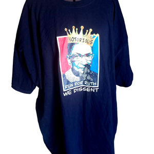Notorious Run For Ruth We navy blue, short sleeve, 2XL